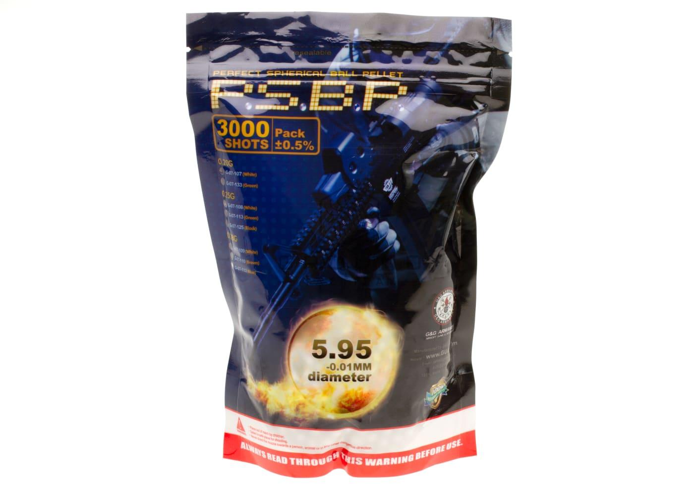 Bolas G&G 0,20 g · 3.000 unidades · Perfect