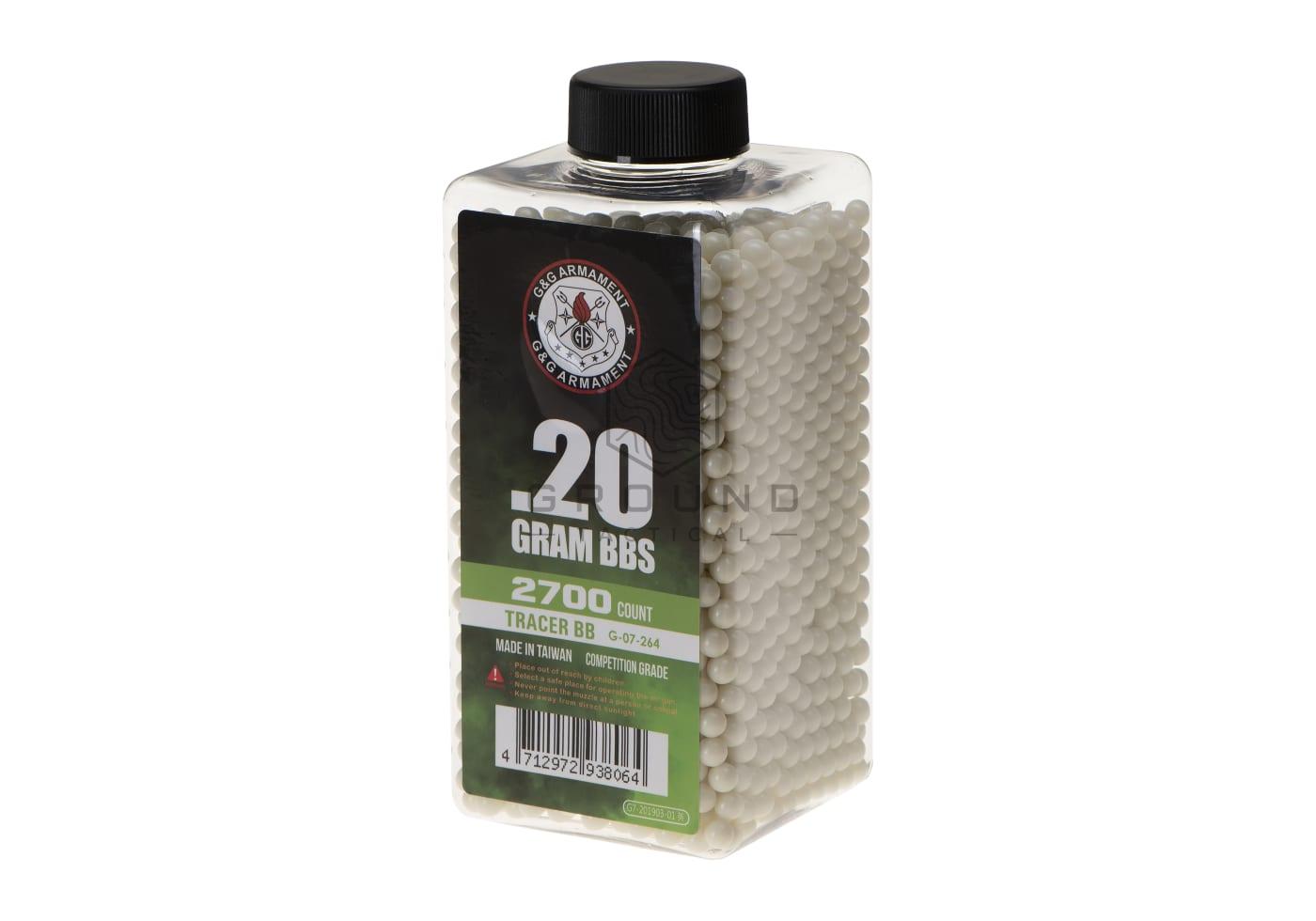 Bolas trazadoras G&G 0,20 g · 2.700 unidades · verde