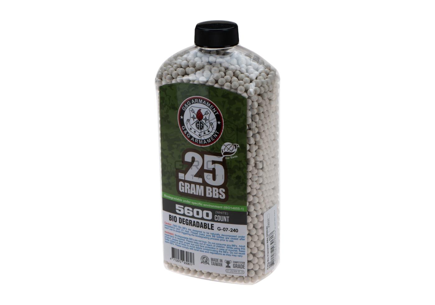 Bolas bio G&G 0,25 g · 5.600 unidades · Precision