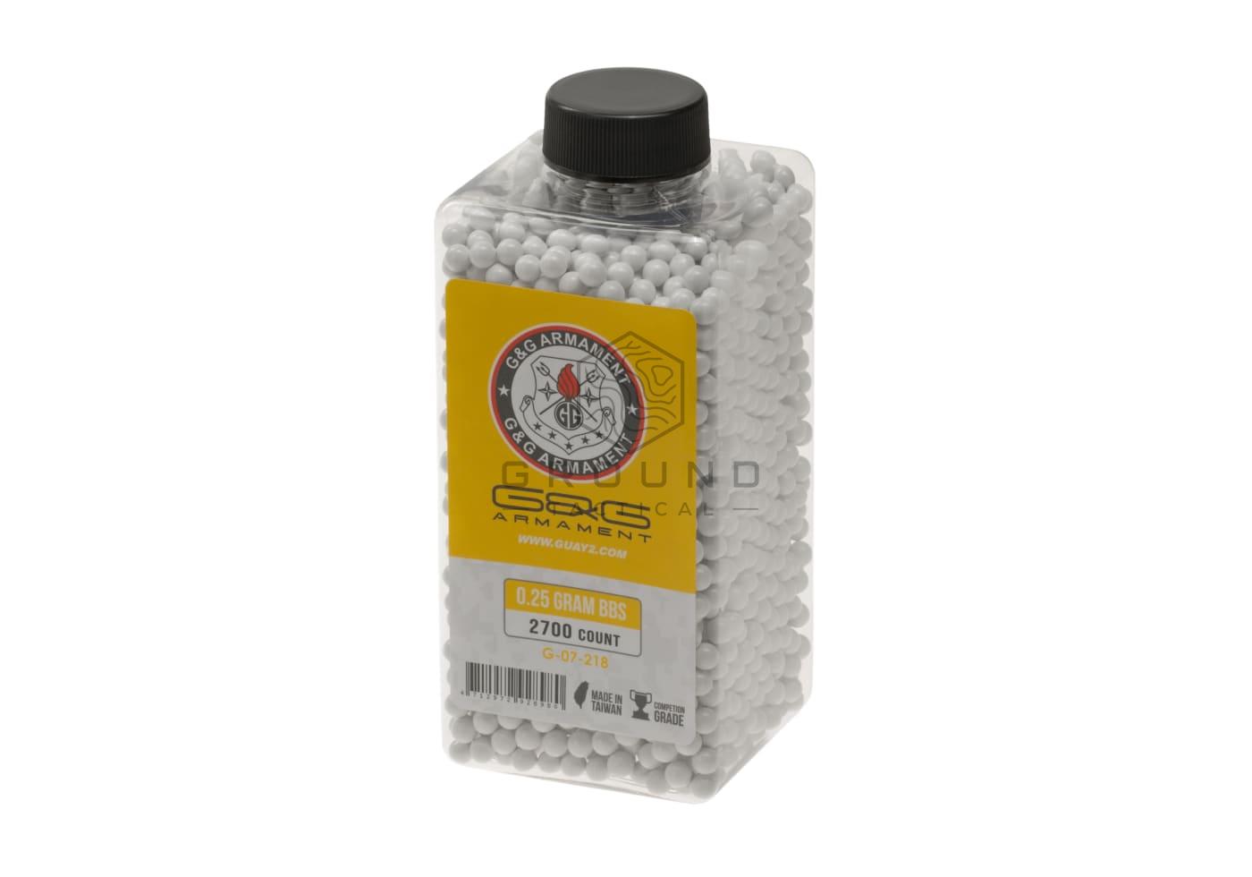Bolas G&G 0,25 g · 2.700 unidades · Perfect