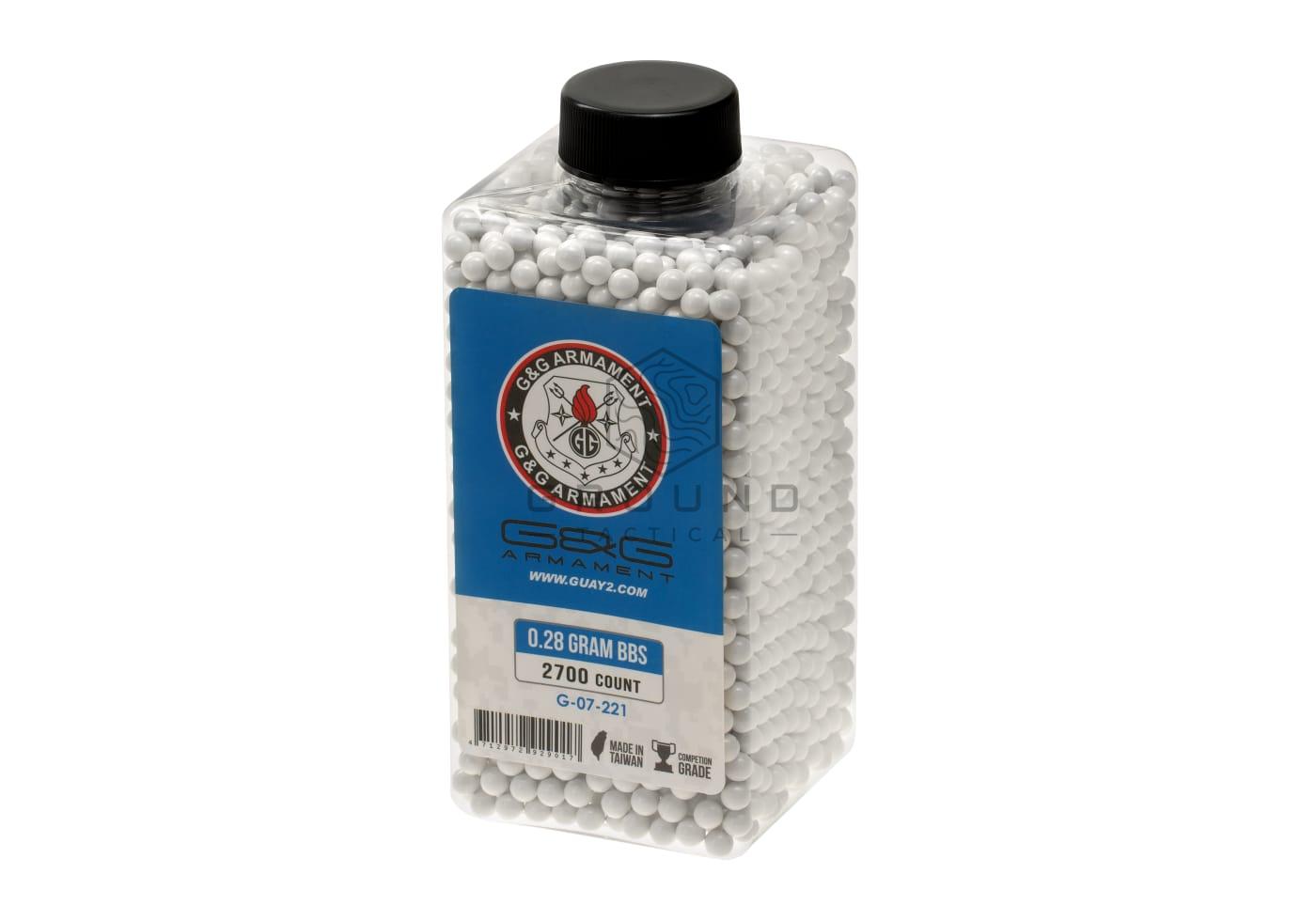 Bolas G&G 0,28 g · 2.700 unidades · Perfect