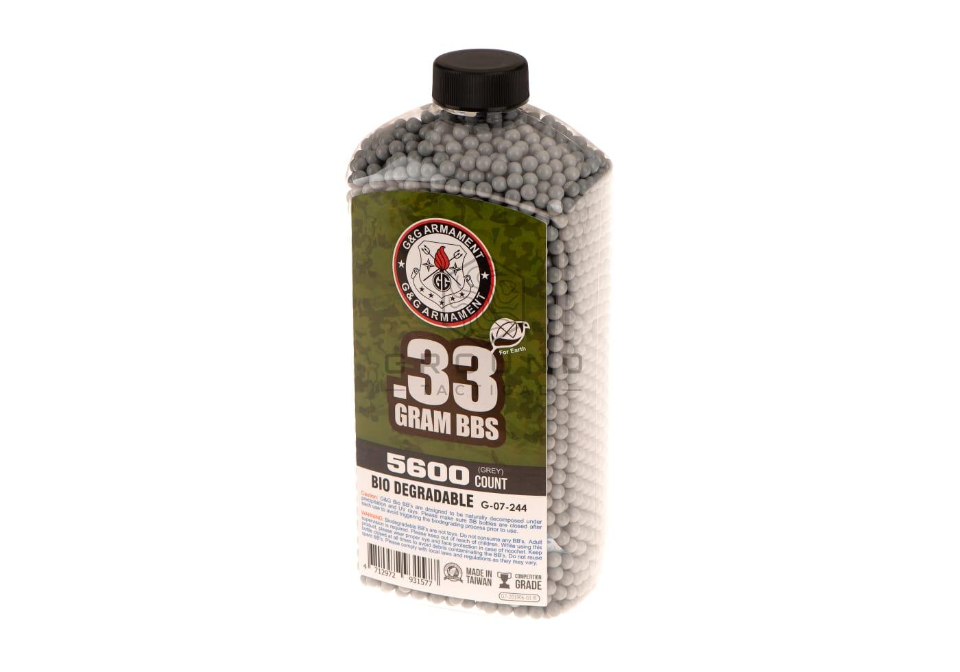 Bolas bio G&G 0,33 g · 5.600 unidades · Precision