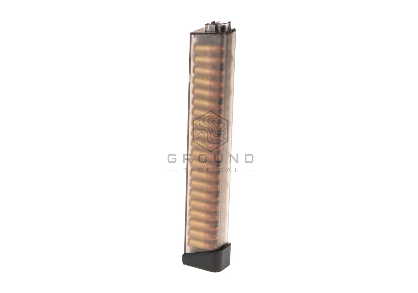 Cargador G&G ARP 9 Low-cap 60 bolas con cartuchos decorativos