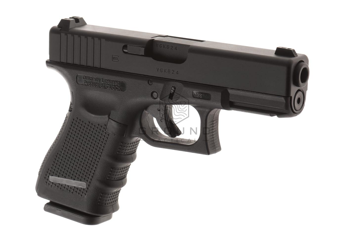 Pistola Glock 19 Gen 4 versión metálica GBB · VFC