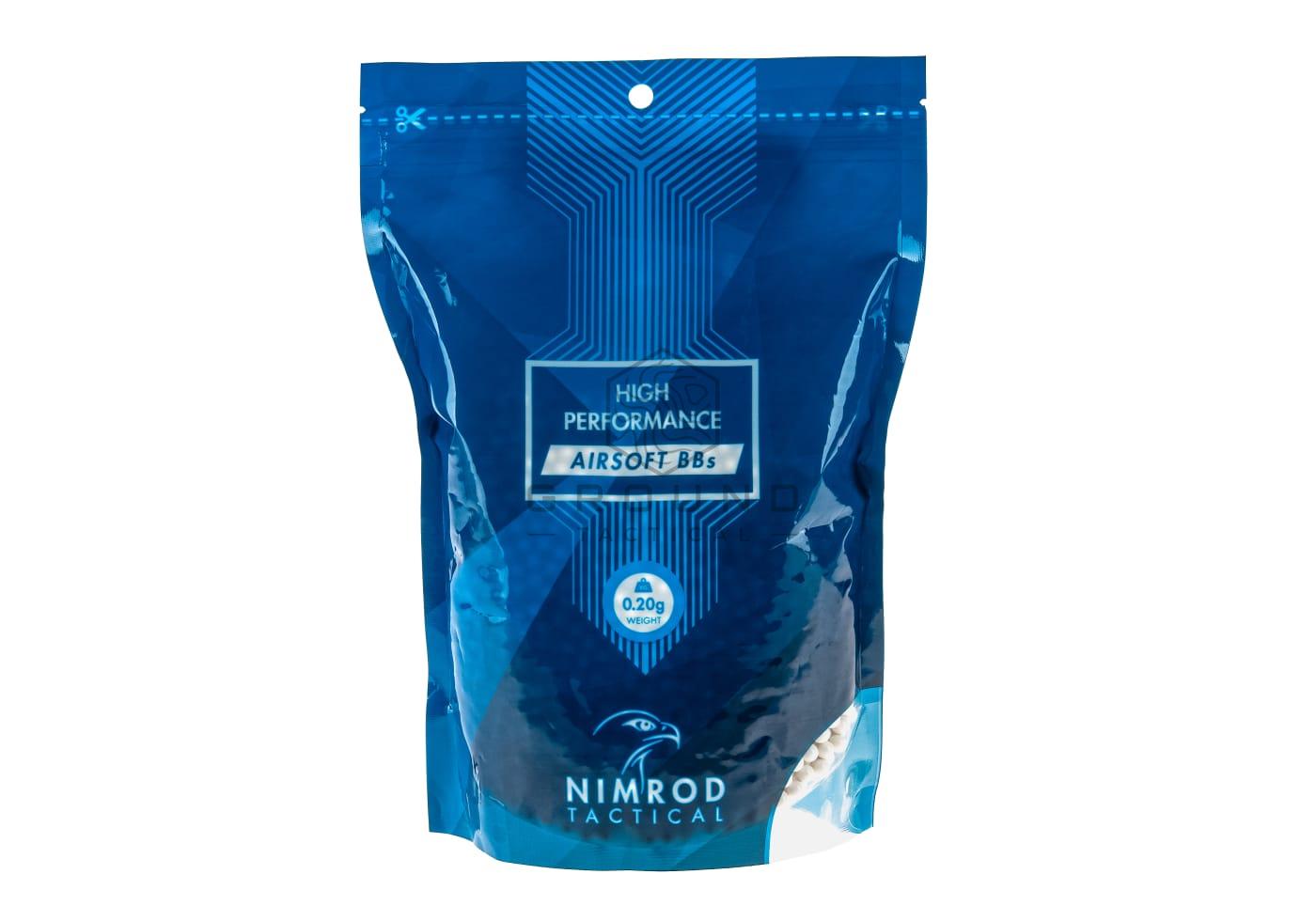 Bolas Nimrod 0,20 g · 5.000 unidades · High Performance