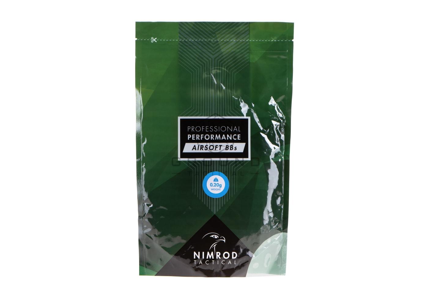 Bolas Nimrod 0,20 g · 5.000 unidades · Professional Performance
