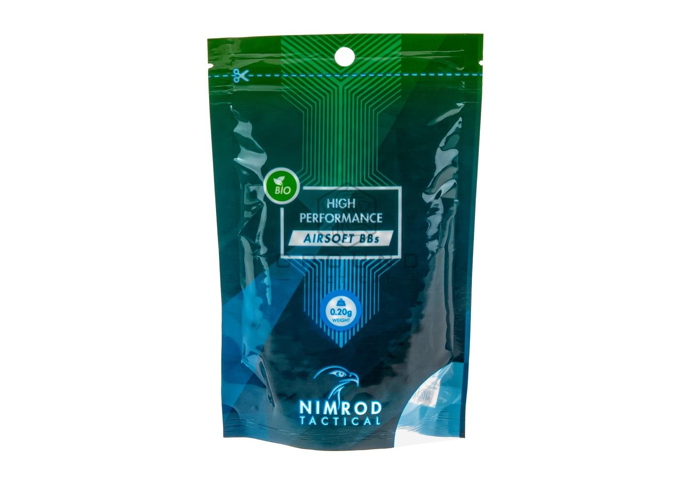Bolas bio Nimrod 0,20 g · 1.000 unidades · High Performance