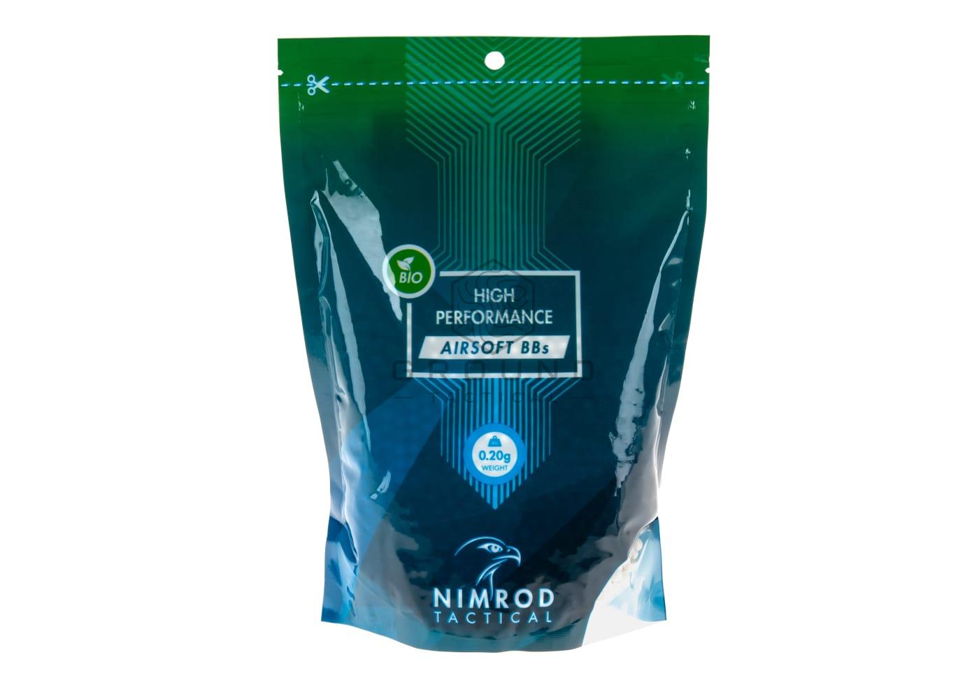 Bolas bio Nimrod 0,20 g · 5.000 unidades · High Performance