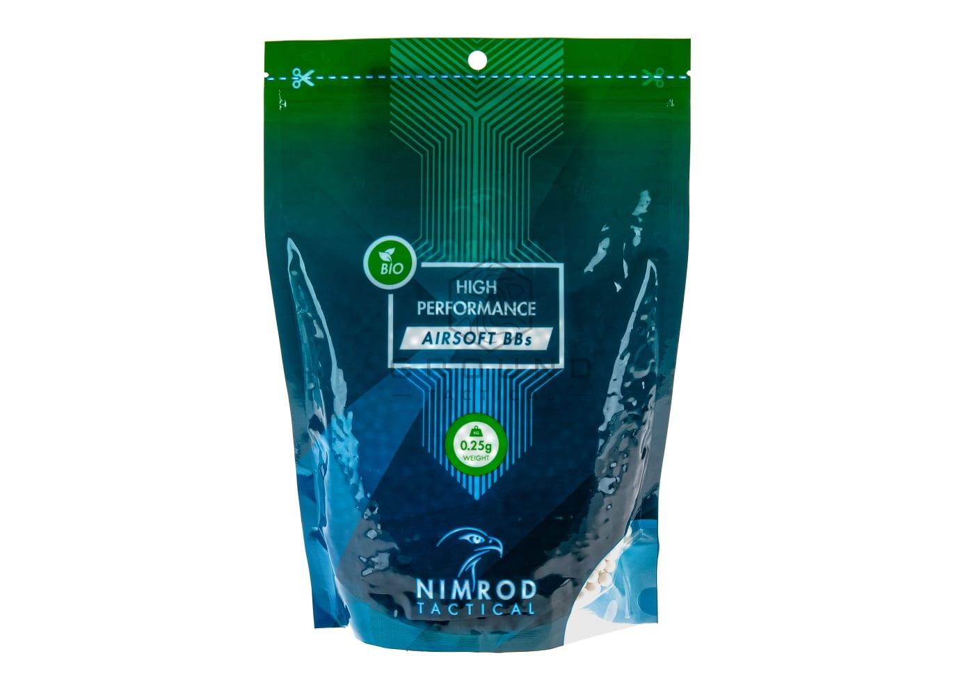 Bolas bio Nimrod 0,25 g · 4.000 unidades · High Performance