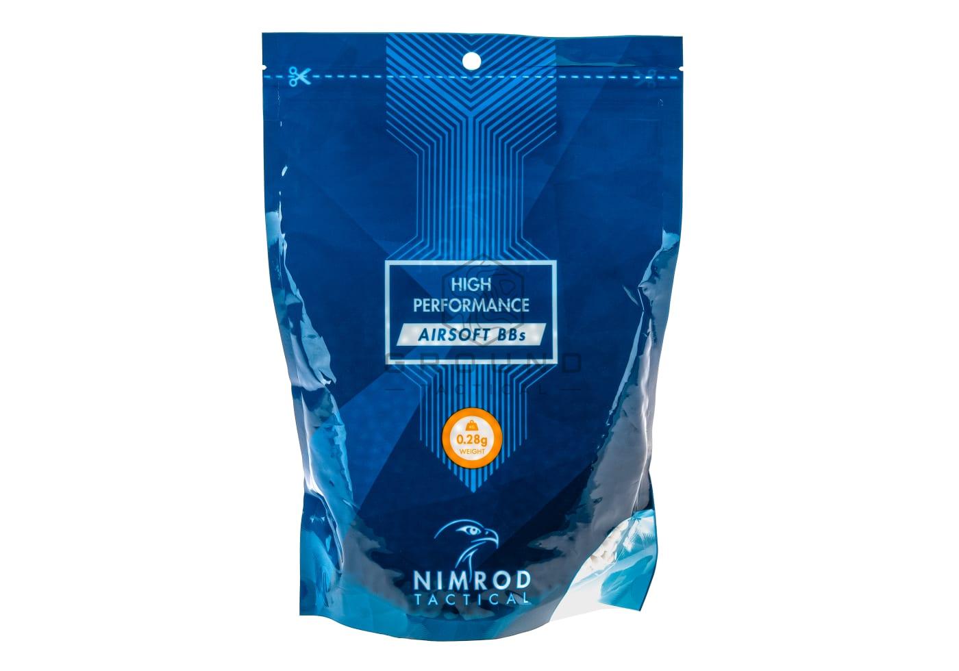 Bolas Nimrod 0,28 g · 3.570 unidades · High Performance