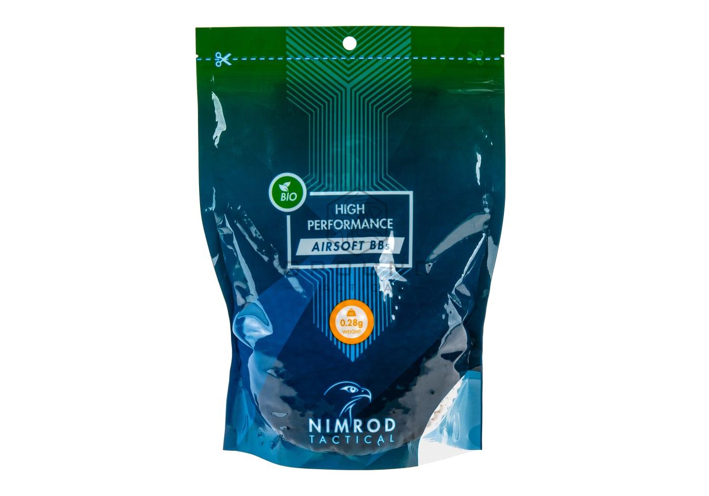 Bolas bio Nimrod 0,28 g · 3.570 unidades · High Performance