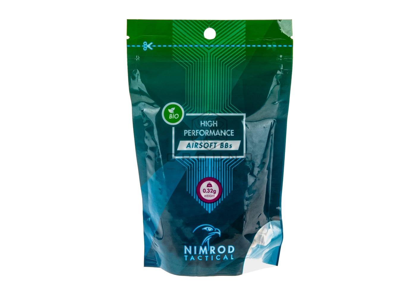 Bolas bio Nimrod 0,32 g · 1.000 unidades · High Performance