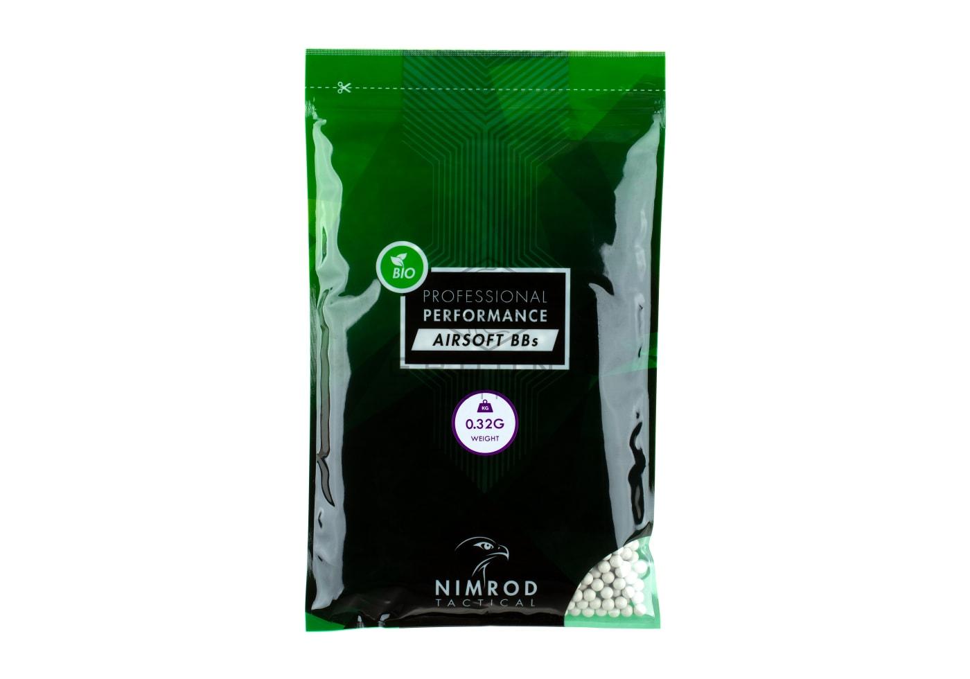 Bolas bio Nimrod 0,32 g · 3.125 unidades · Professional Performance
