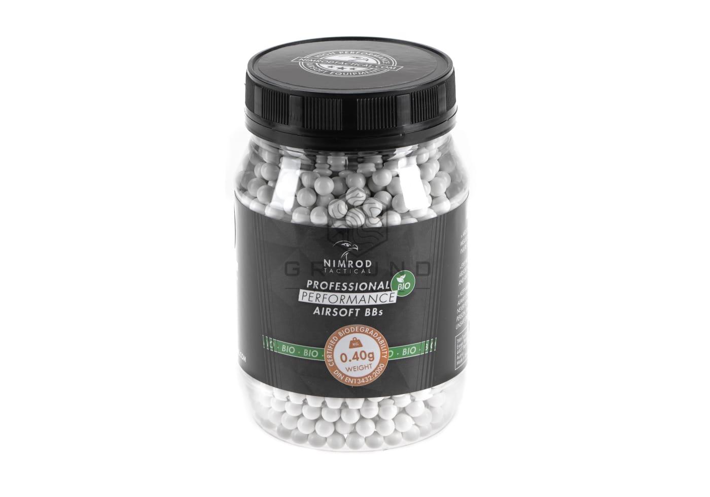 Bolas bio Nimrod 0,40 g · 2.000 unidades · Professional Performance