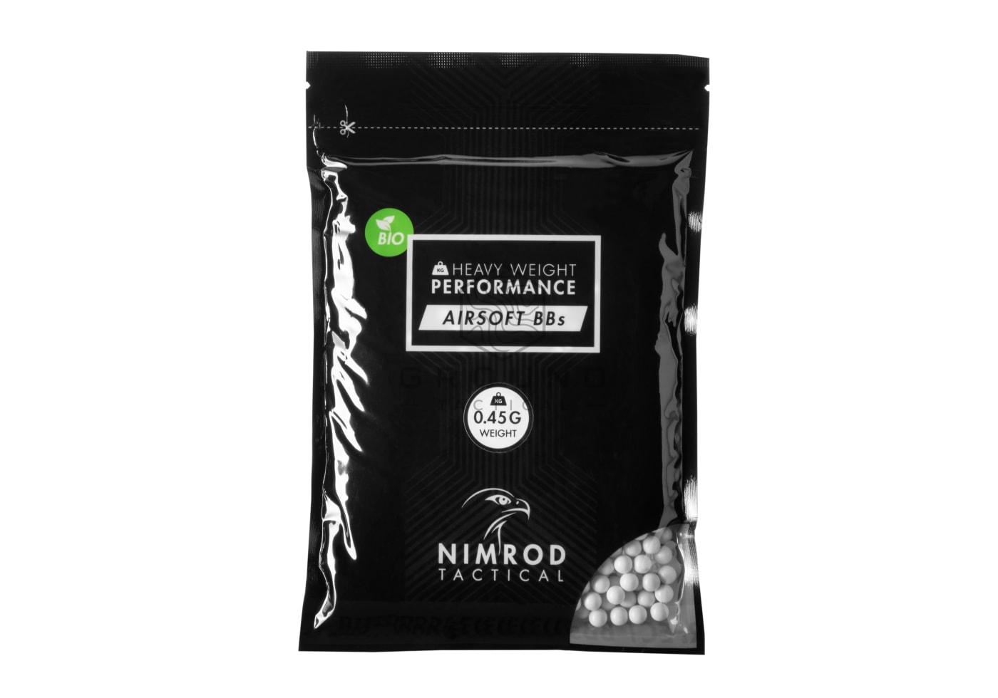 Bolas bio Nimrod 0,45 g · 1.000 unidades · Professional Performance · bolsa