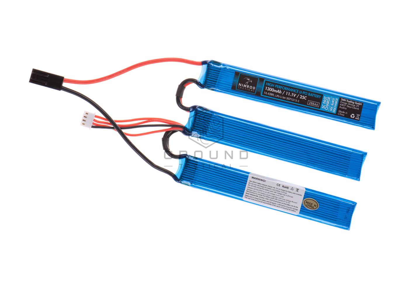 Batería Nimrod LiPo 11,1 V 1300 mAh 25C dividida