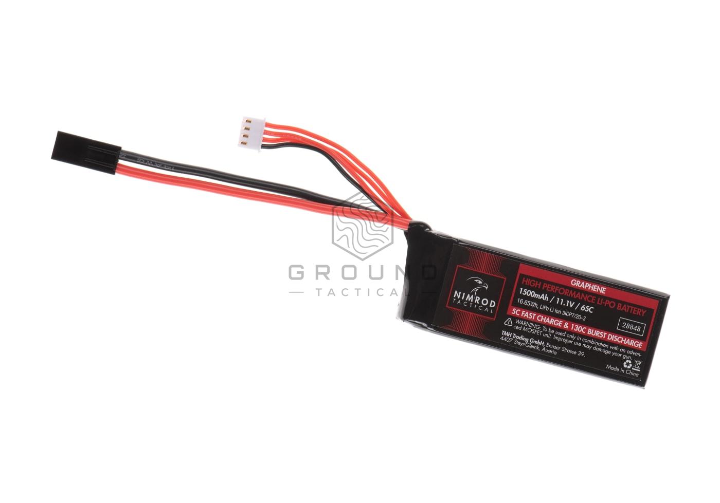 Batería Nimrod LiPo 11,1 V 1500 mAh 65C grafeno formato mini