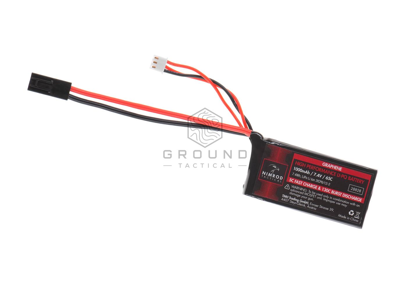 Batería Nimrod LiPo 7,4 V 1000 mAh 65C grafeno formato PEQ